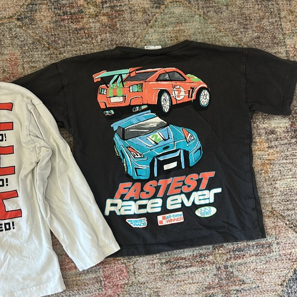 Zara Bundle Tees 5 Year Old Sonic and Cars Graphic Tees - Picture 3 of 7